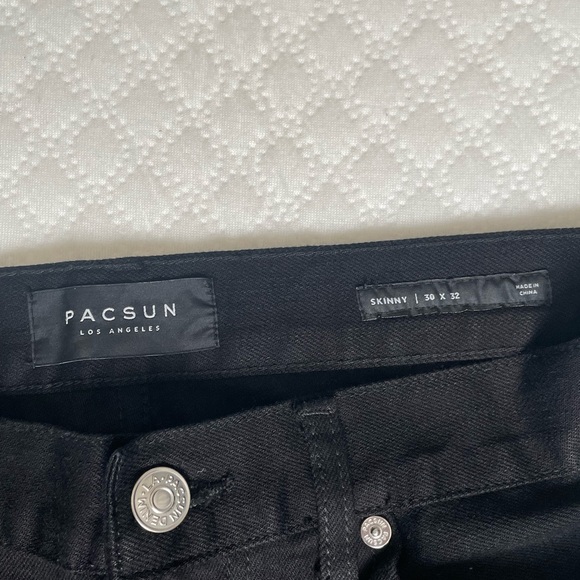 Men’s PacSun black skinny Jeans size 30x32 - Picture 3 of 3